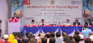 ILO organized a job networking fair for the returnee migrants
