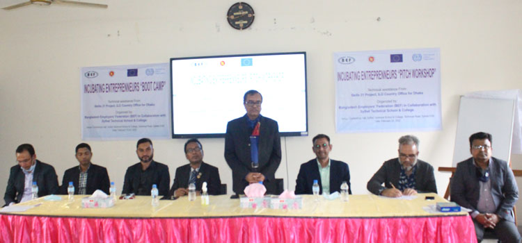 BEF organized a day long pitch workshop after bootcamp at Sylhet TSC under Skills 21 project of ILO