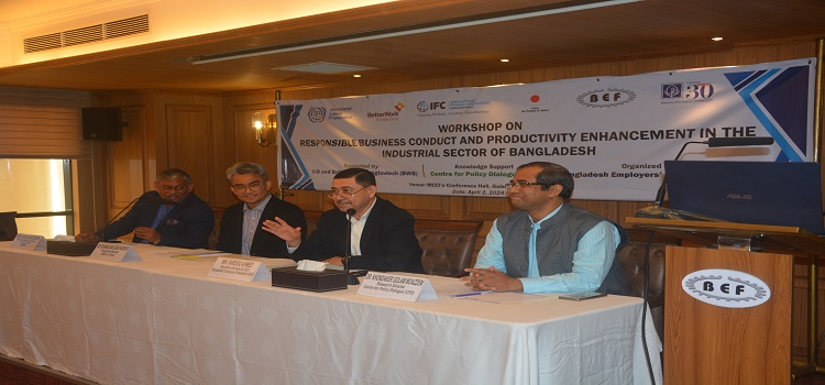 BEF Organizes Workshop on Responsible Business Conduct and Productivity Enhancement in the Industrial Sector of Bangladesh