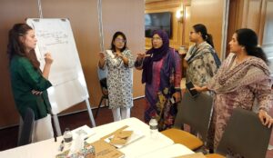 Speaker addressing the workshop